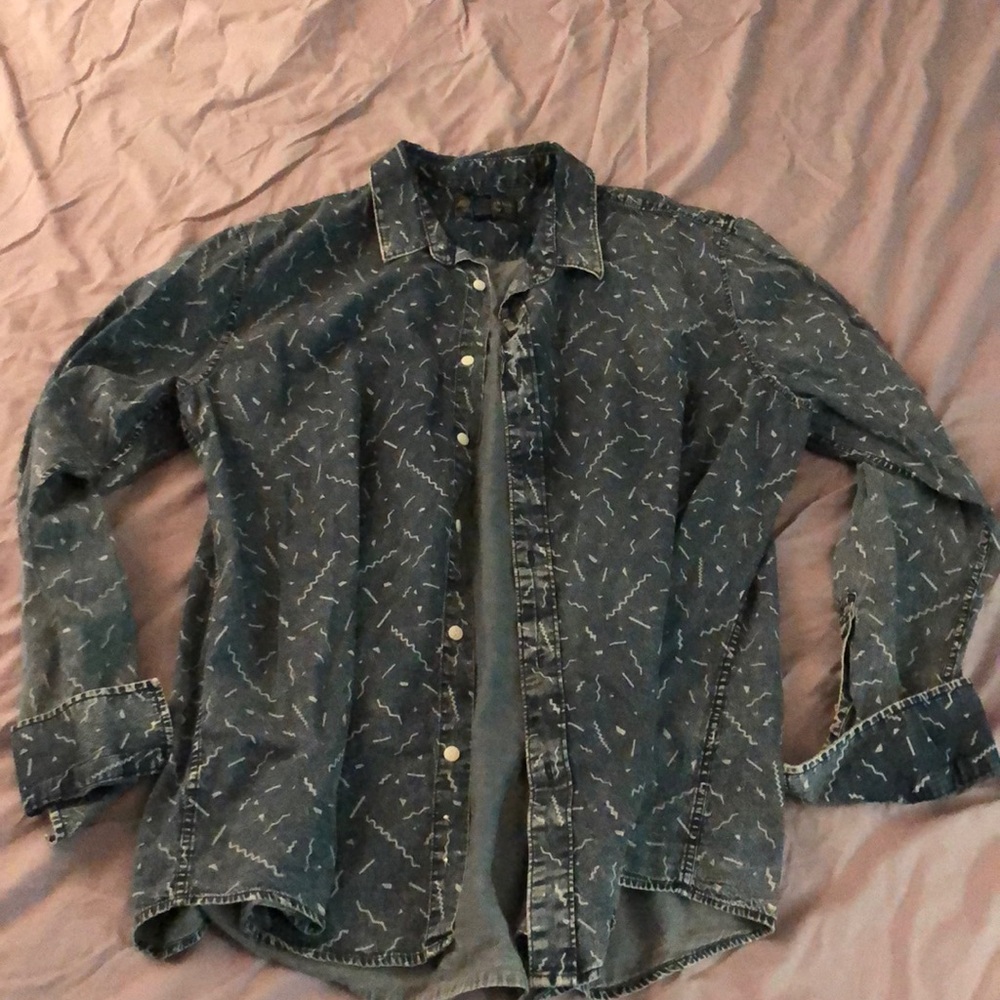 Vintage 90s Print Buttondown
